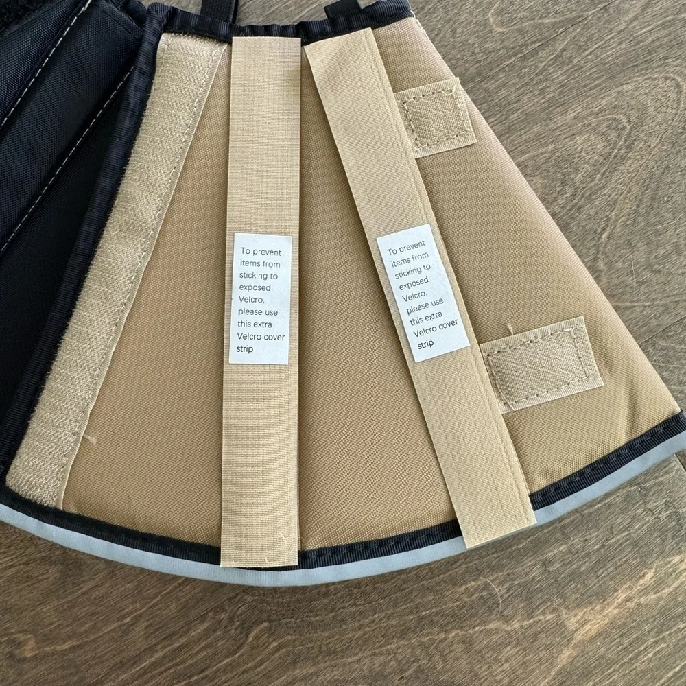 The Comfy Cone Pet Cone for Dogs Cats Small-Long Tan Soft Dog Cone Collar NWT